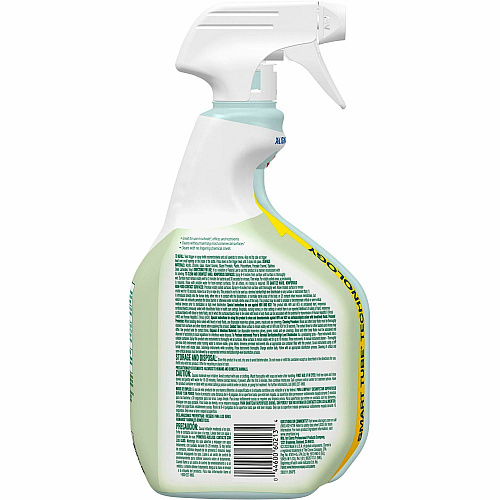 CloroxPro&trade; EcoClean Disinfecting Cleaner Spray Ready-To-Use - 32 fl oz (1 quart) - Fresh Scent - Refillable, Disinfectant, Bleach-free, Alcohol-free, Phosphate-free, Odor Resistant - Green, White - 1 Each (60213)