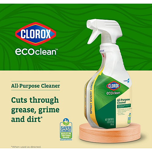 CloroxPro&trade; EcoClean All-Purpose Cleaner Refill 128 fl oz (4 quart) - Bio-based, Paraben-free, Dye-free, Phthalate-free, Chemical-free, Fume-free, Residue-free, Refillable - Green, White - 1 Each (60278)