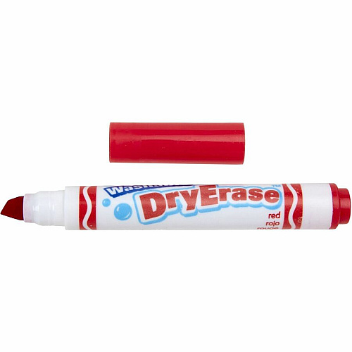 Crayola Washable Dura-Wedge Tip Dry-Erase Markers Erasable - Washable - 10 / Pack (587733)