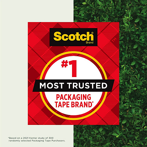 Scotch Box Lock Packaging Tape Refill 25 yd Length x 1.88" Width - Brown - 8 / Carton (7850238GC)