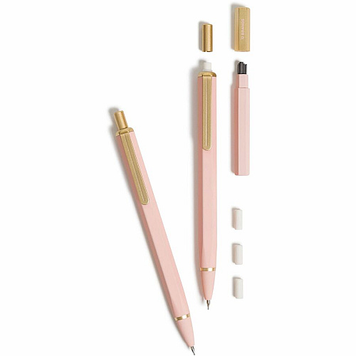 U Brands Cambria Mechanical Pencils #2 - Refillable - Matte Blush Barrel - 2 / Pack (2412U0424)