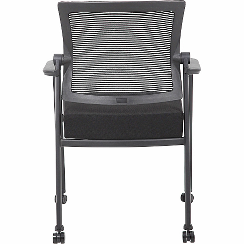 Boss Mesh 4-Legged Guest Chair Black Seat Color - Fabric Seat Material - Black Back Color - Mesh Back Material - Black Frame Color - Tubular Steel Frame Material - Four-legged Base - Armrest - 1 Each (B6889RBK)