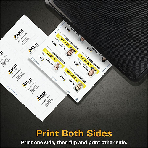 Avery ID Card Rectangular Shape - Double Sided - Durable, Hand Writable, Printable, Water Proof, Chemical Resistant, Abrasion Resistant, Tear Resistant, UV Resistant - Industrial, Conference, Business, Card - PET - White - 80 / Pack (61610)