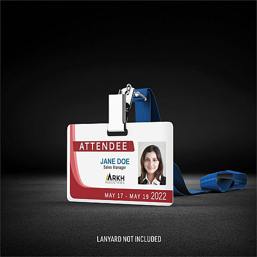 Avery Name Badge Print/Message - "Landscape - 2.1" Width x 3.4" Height - Rectangular Shape - Double Sided - Durable, Hand Writable, Printable, Water Resistant, Chemical Resistant, Abrasion Resistant, Tear Resistant, UV Resistant, Water Proof, Inse (61611)