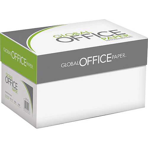 Global Office Premium Multipurpose Paper - White 96 Brightness - Letter - 8 1/2" x 11" - 20 lb Basis Weight - White - 500 Sheets per Ream - 400 / Pallet (GO851120PL)
