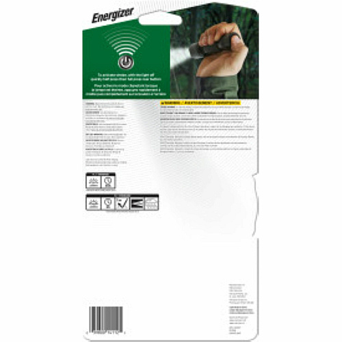 Energizer Rechargeable Tactical Metal Light LED - 700 lm Lumen - Lithium Ion (Li-Ion) - Battery Rechargeable - Battery - Aircraft Aluminum, Metal - Black - 1 Each (ENPMTRL8HD)