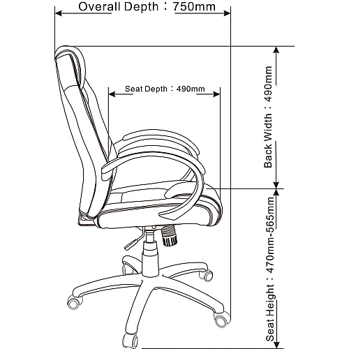LYS High-back Gaming Chair For Gaming - Polyurethane, Mesh, Nylon - Red, Black (CH700PARD)