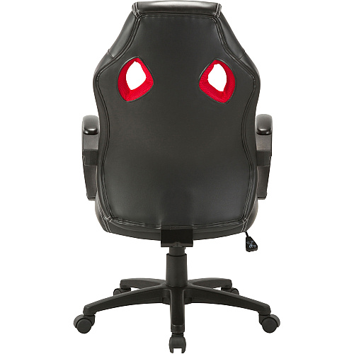 LYS High-back Gaming Chair For Gaming - Polyurethane, Mesh, Nylon - Red, Black (CH700PARD)
