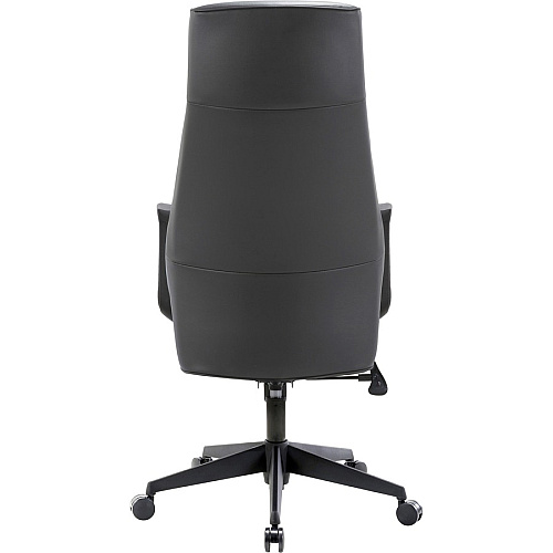 LYS High-Back Bonded Leather Chair Black Seat Color - Bonded Leather Seat Material - Black Back Color - Bonded Leather Back Material - High Back - Armrest - 1 Each (CH100LABK)