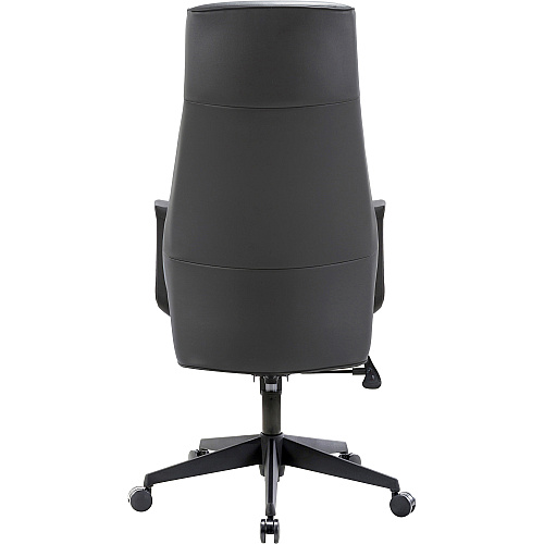 LYS High-Back Bonded Leather Chair Black Seat Color - Bonded Leather Seat Material - Black Back Color - Bonded Leather Back Material - High Back - Armrest - 1 Each (CH100LABK)
