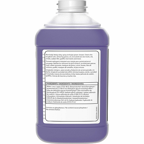 Diversey Speedball Power Cleaner & Degreaser Concentrate - 84.5 fl oz (2.6 quart) - Fresh Lemon, Citrus Scent - Butyl-free, Rinse-free, Residue-free, Heavy Duty - Purple - 2 / Carton (100835210)