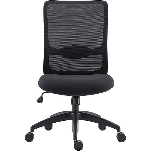 LYS SOHO Collection Staff Chair Fabric Seat Material - Black - 1 Each (CH200MNBK)