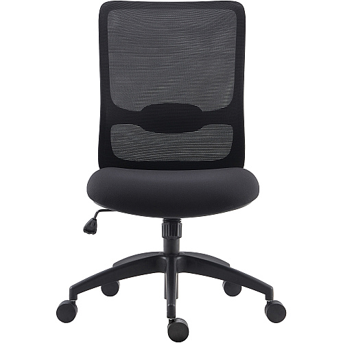 LYS SOHO Collection Staff Chair Fabric Seat Material - Black - 1 Each (CH200MNBK)