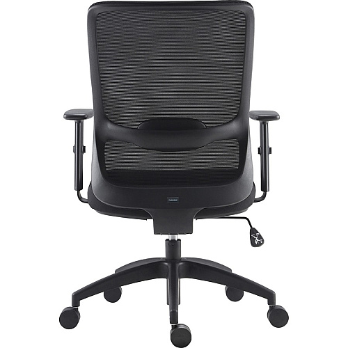 LYS SOHO Staff Chair Fabric Seat - Black - Armrest - 1 Each (CH200MABK)