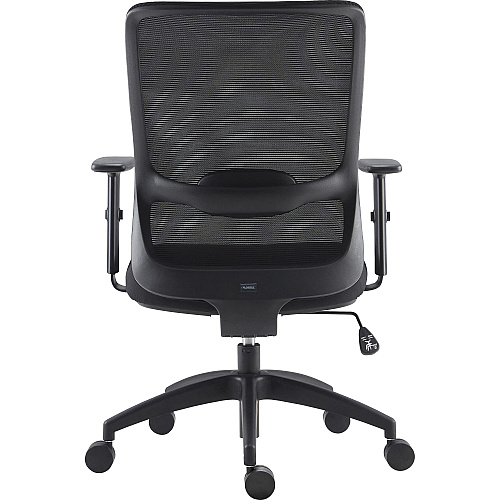 LYS SOHO Staff Chair Fabric Seat - Black - Armrest - 1 Each (CH200MABK)