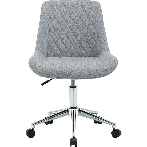 LYS Low Back Office Chair Gray Plywood, Fabric Seat - Gray Plywood, Fabric Back - Low Back - 1 Each (CH304FNGY)