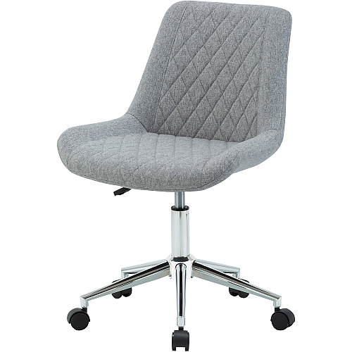 LYS Low Back Office Chair Gray Plywood, Fabric Seat - Gray Plywood, Fabric Back - Low Back - 1 Each (CH304FNGY)