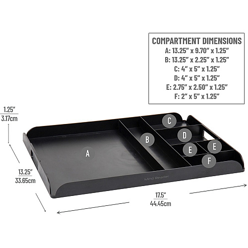 Mind Reader Anchor Collection Coffee Serving Station 7 x Coffee Pod - 7 Compartment(s) - 1.25" Height x 17.50" Width x 13.25" Depth - Counter, Desktop - Portable, Lightweight, Compact - Black - 1 Each (KEUTRAY)