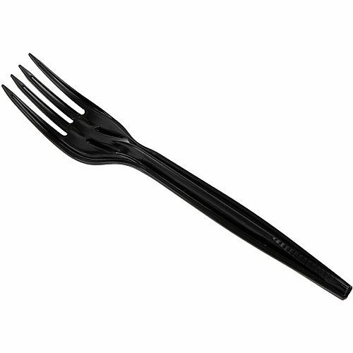 Mind Reader Cutlery Dispenser Utensil Refill Fork - Kitchen, Breakroom - Black - 100 / Pack (PFORK100)