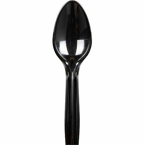 Mind Reader Cutlery Dispenser Utensil Refill Spoon - Kitchen, Breakroom - Black - 100 / Pack (PSPOON100)