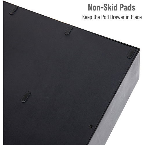 Mind Reader Anchor Coffee Pod Organizer 72 x Coffee Pod - 6 Drawer(s) - 2 Tier(s) - 4.75" Height x 14" Width x 12.25" Length - Counter - Heavy Duty, Easy to Clean, Rubber Grip, Compact, Lightweight, Durable - Black - Plastic - 1 Each (TRY6PC)