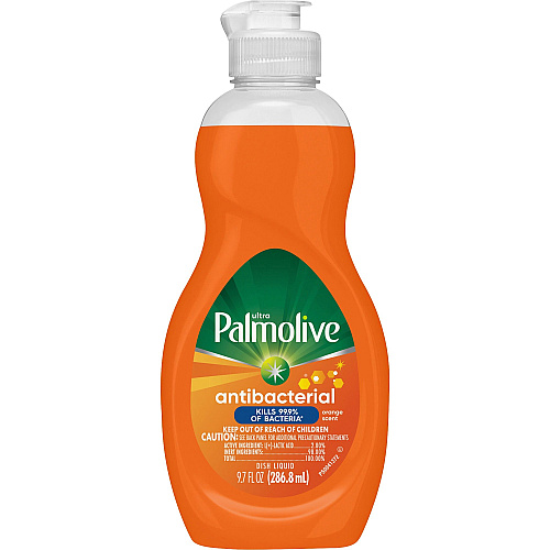 Palmolive Antibacterial Ultra Dish Soap, Concentrate Liquid, 9.7 fl oz (0.3 quart), Mild Citrus Scent, 16/Carton, Orange Concentrate - 9.7 fl oz (0.3 quart) - Mild Citrus Scent - 16 / Carton - Anti-bacterial, Non-abrasive, Phosphate-free, Res (61032017CT)
