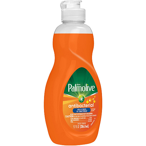 Palmolive Antibacterial Ultra Dish Soap, Concentrate Liquid, 9.7 fl oz (0.3 quart), Mild Citrus Scent, 16/Carton, Orange Concentrate - 9.7 fl oz (0.3 quart) - Mild Citrus Scent - 16 / Carton - Anti-bacterial, Non-abrasive, Phosphate-free, Res (61032017CT)