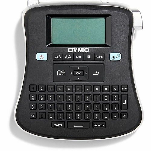 Dymo LabelManager 210D All-Purpose Label Maker Tape - 0.25" , 0.38" , 0.50" - Black - Handheld - Internal Memory, Save Text, English Layout Keyboard, Portable - for Home, Office (2175085)