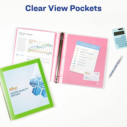 Avery&reg; Flexi-View 3 Ring Binder, 1 Inch Round Rings, 1 Red Binder 1" Binder Capacity - Letter - 8 1/2" x 11" Sheet Size - 175 Sheet Capacity - Fastener(s): Round Ring - Pocket(s): 1, Inside Back - Polypropylene, Poly - Red - Durable, Spine, Fl (17606)