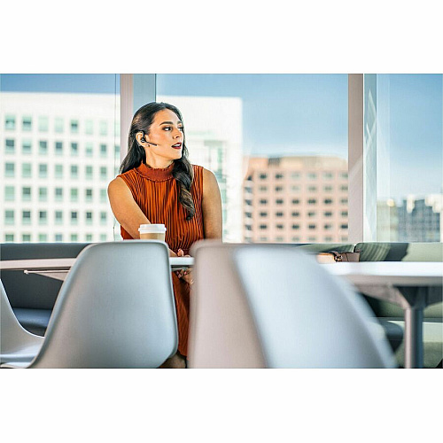 Poly Voyager 5200 USB-A Bluetooth Headset + BT700 Dongle Google Assistant, Siri - Mono - USB Type A - Wired/Wireless - Bluetooth - 98.4 ft - 32 Ohm - 100 Hz to 20 kHz - Over-the-ear, Earbud - Monaural - In-ear - Omni-directional, MEMS Technology (7K2F3AA)