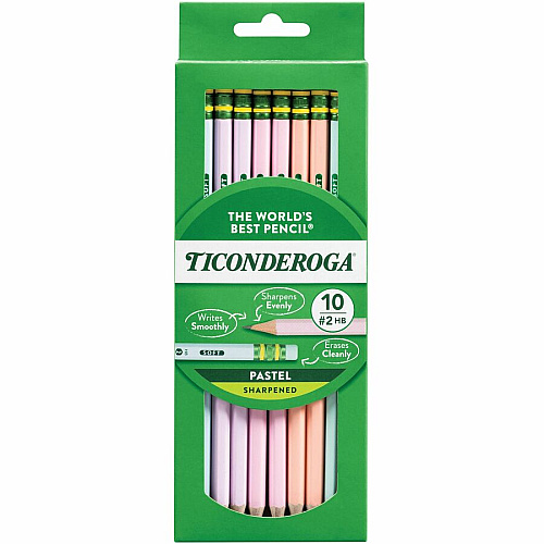 Dixon Wood Pencils Graphite Lead - Assorted Wood Barrel - 10 / Box (X13710)