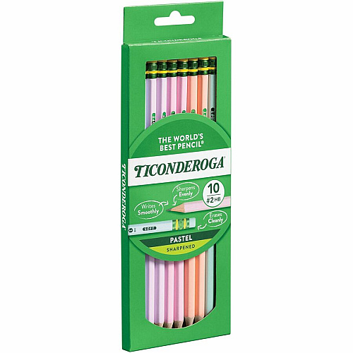 Dixon Wood Pencils Graphite Lead - Assorted Wood Barrel - 10 / Box (X13710)