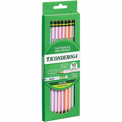 Dixon Wood Pencils Graphite Lead - Assorted Wood Barrel - 10 / Box (X13710)