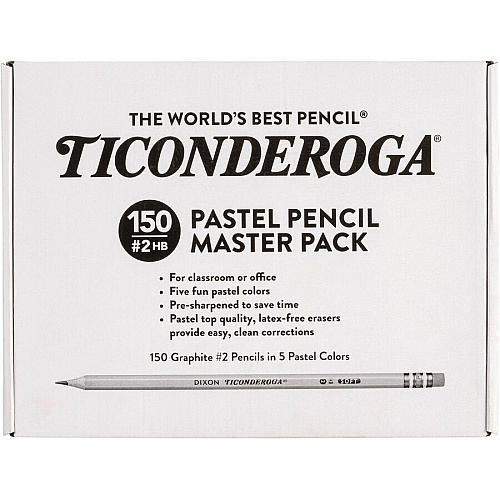 Dixon Wood Pencils Graphite Lead - Assorted Wood Barrel - 150 / Box (X13750)