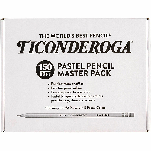 Dixon Wood Pencils Graphite Lead - Assorted Wood Barrel - 150 / Box (X13750)
