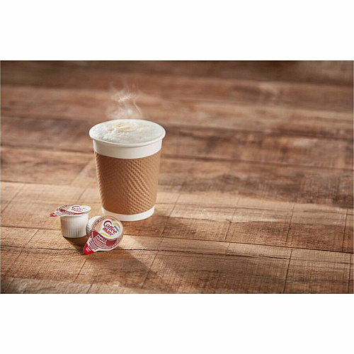 Coffee-mate Coffee mate Vanilla Caramel Liquid Creamer Singles Vanilla Caramel Flavor - 0.38 fl oz (11 mL) - 180 / Carton (63338)