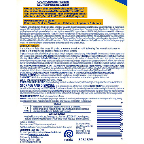 Lysol&reg; Pro Disinfectant Deep Cleaner, 32 oz. Bottle, 12 Trigger Bottles (00351CT)