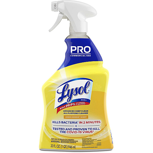 Lysol&reg; Pro Disinfectant Deep Cleaner, 32 oz. Bottle, 12 Trigger Bottles (00351CT)