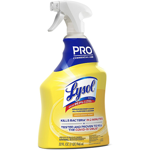 Lysol&reg; Pro Disinfectant Deep Cleaner, 32 oz. Bottle, 12 Trigger Bottles (00351CT)
