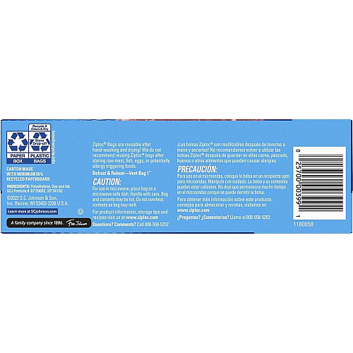 Ziploc&reg; Grip n' Seal Freezer Bags (314443CT)