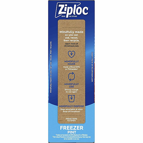 Ziploc&reg; Grip n' Seal Freezer Bags (314443CT)