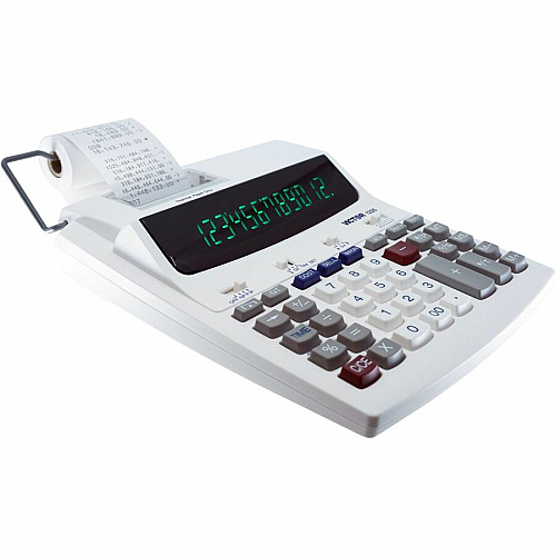 Victor 12-Digit Thermal Printing Calculator Thermal - 12 Digits - LED - White - 1 Each (1226)