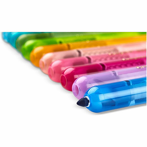 Crayola Clicks Retractable Markers Bold Marker Point - Retractable - Washable - Multi Ink - 10 / Pack (588373)