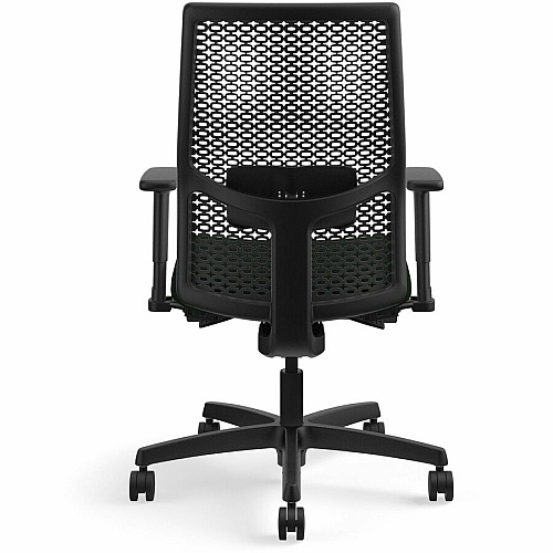 HON Ignition ReActiv Back Mid-back Task Chair Black Frame Color - Mid Back - Black - Armrest - 1 Each (I2MRL2BC10TK)
