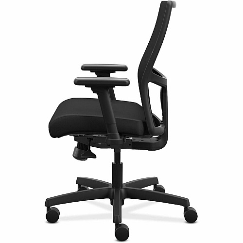 HON Ignition Seating Mid-back Task Chair Black Seat Color - Fabric Seat Material - Mesh Back Material - Black Frame Color - 5-star Base - 1 Each (ITLMKD1MC10B)