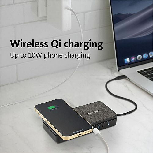 Kensington USB-C Dual 4K Portable Mobile Dock for Smartphone, Tablet, Notebook, Monitor - USB Type C - 2 Displays Supported - 4K - 3840 x 2160 - USB Type-C - Network (RJ-45) - HDMI - Black - Wired - Ethernet - 85W - Portable (32800)