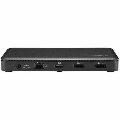 Kensington USB-C Triple Video Docking Station for Notebook, Monitor - USB Type C - 3 Displays Supported - 4K, Full HD - 3840 x 2160, 1920 x 1080 - USB Type-C - Black - Wired - Windows 10 - 85W (33480)