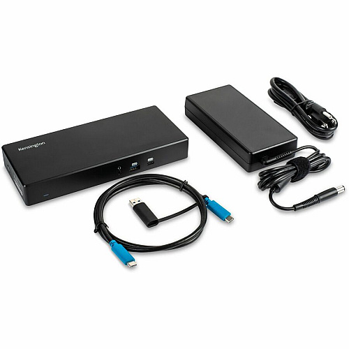 Kensington SD4780p USB 4K Hybrid Docking Station for Notebook, Monitor - USB Type C - 2 Displays Supported - 4K, UHD - 3840 x 2160 - 6 x USB Ports - USB Type-A - USB Type-C - HDMI - DisplayPort - Black - Wired - Windows 7, Mac OS X 10.14 Mojave, C (33620)