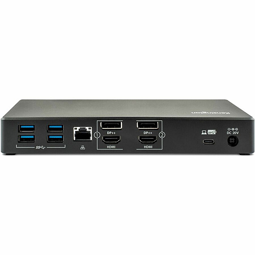 Kensington SD4780p USB 4K Hybrid Docking Station for Notebook, Monitor - USB Type C - 2 Displays Supported - 4K, UHD - 3840 x 2160 - 6 x USB Ports - USB Type-A - USB Type-C - HDMI - DisplayPort - Black - Wired - Windows 7, Mac OS X 10.14 Mojave, C (33620)