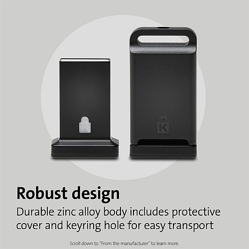 Kensington VeriMark Guard Fingerprint Security Key Black - Fingerprint - USB - 5 V - TAA Compliant (64708)